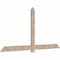 Ekena Millwork Eugene Smooth Timber Gable Bracket, Douglas Fir, 96"W x 48"H x 1 1/2"D x 5 1/2"F, 12/12 Pitch GBW096X48X0206EUG00SDF - alternate 4